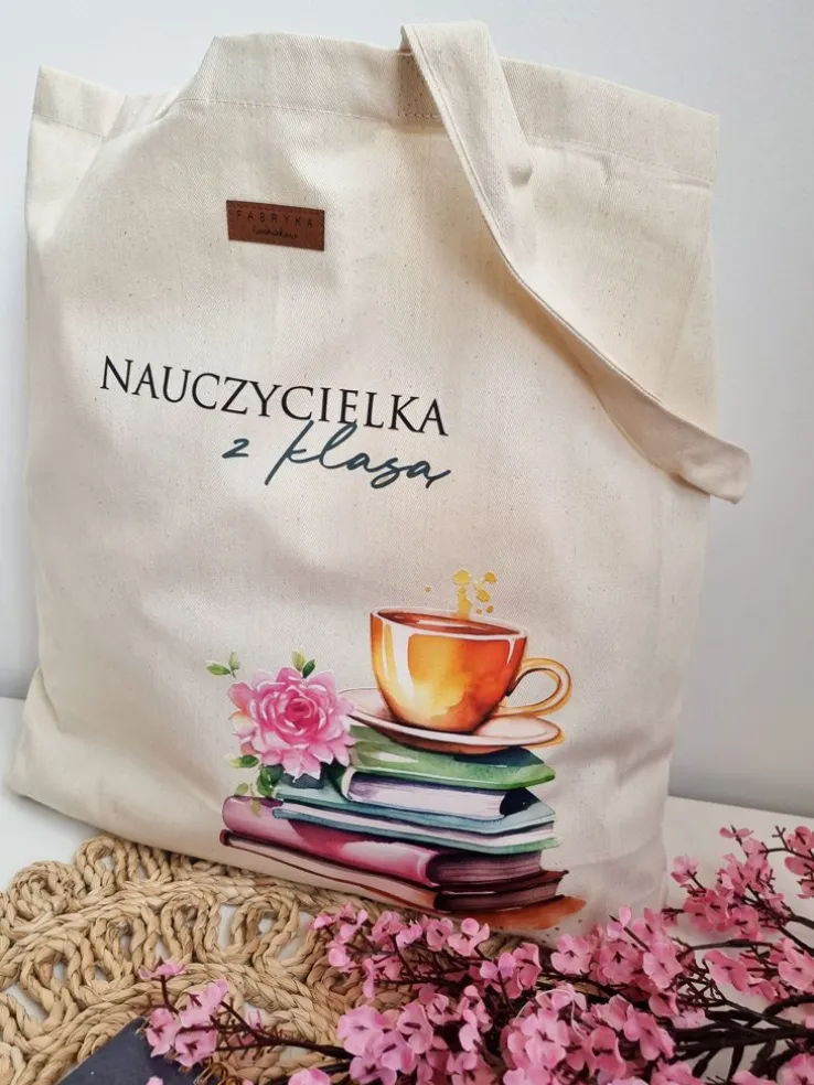 Torba z nadrukiem nauczycielka z klasą