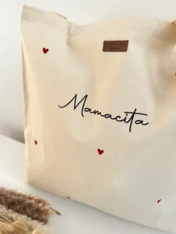 Torba z nadrukiem serduszek Mamacita