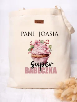 Torba z nadrukiem super babeczka