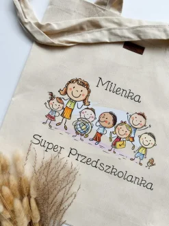 Torba z nadrukiem super przedszkolanka