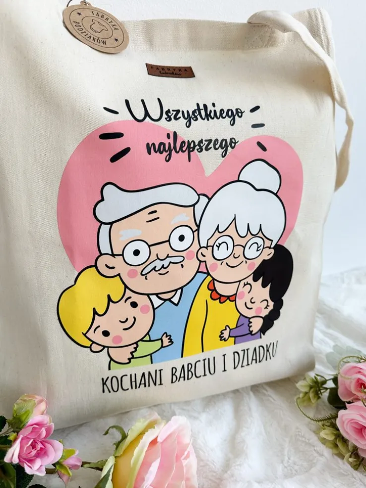 Torba z nadrukiem Wszystkiego najlepszego kochani
