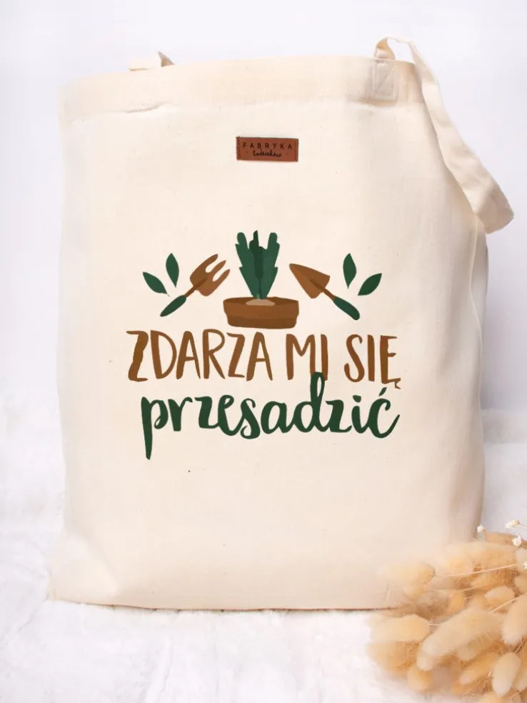 Torba z nadrukiem zdarza mi się przesadzić