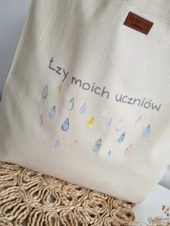 Torba z nadrukiem łzy moich uczniów