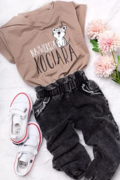 T-shirt dla dziecka z nadrukiem Największa Kociara