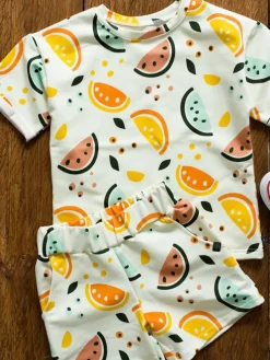 T-shirt dziecięcy dresowy arbuzy