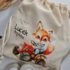 Worek dla dziecka lisek na traktorze + imię