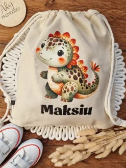 Worek dla dziecka słodziak dinozaur + imię