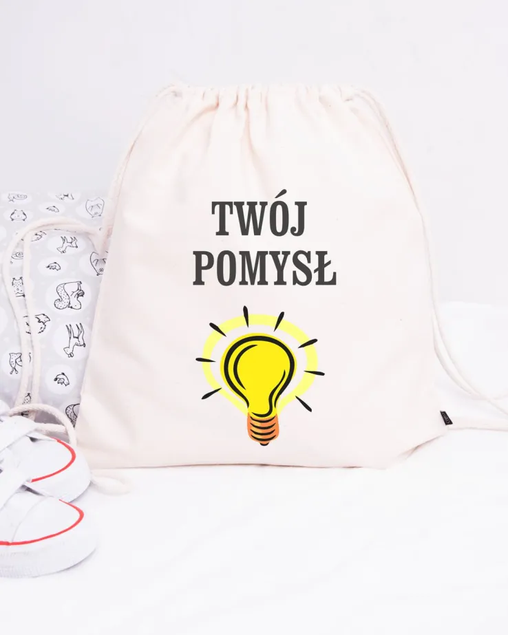 Worek z własnym nadrukiem