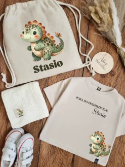 Zestaw do przedszkola 3el. słodziak dinozaur