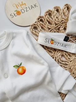 Zestaw wyprawkowy dla niemowlaka 10 el. pomarańcze
